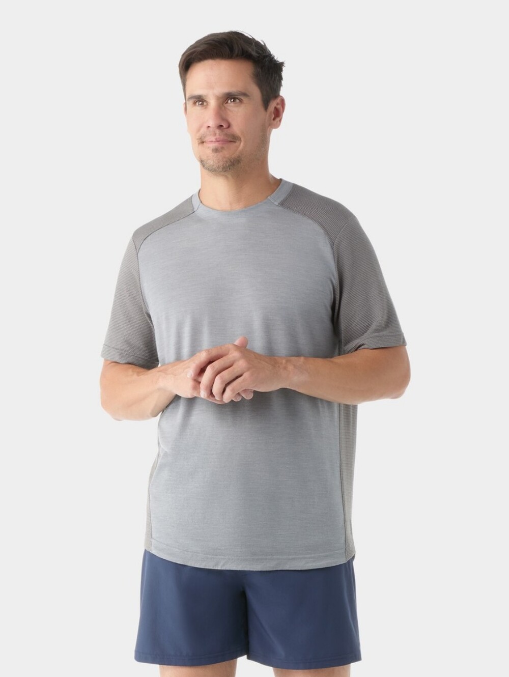 Smartwool Men's Active Mesh Short Sleeve Light Gray Heather XL
